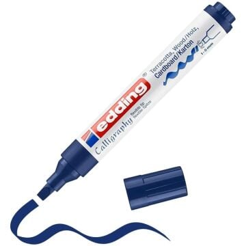 Edding 1455 Kaligrafi Kalemi Esnek Uç 1 - 5 mm Steel Blue 017
