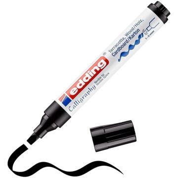 Edding 1455 Kaligrafi Kalemi Esnek Uç 1 - 5 mm Black 001