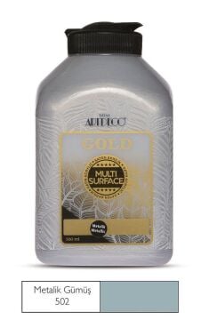 Artdeco Gold Multi Surface Akrilik Boya 500ml 502 Gümüş