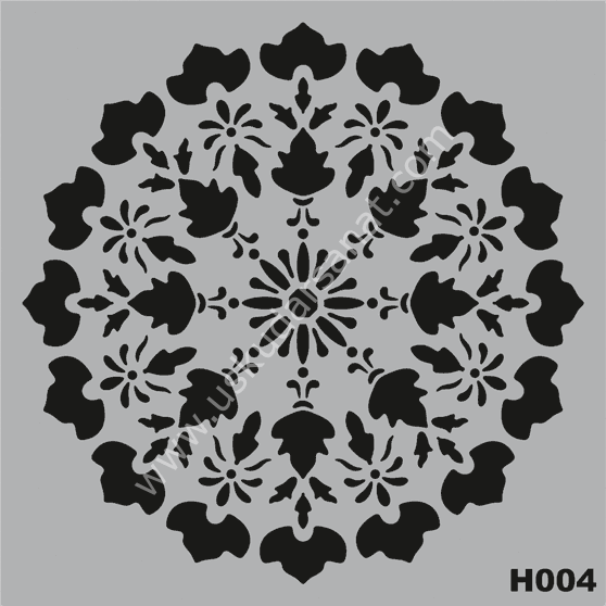 Mood Stencil Şablon 25x25 H004