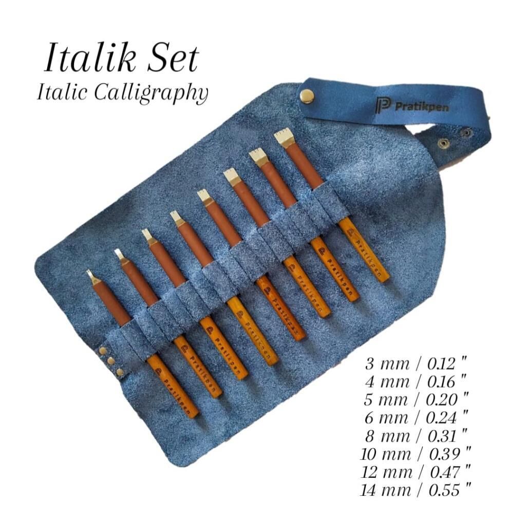 Pratikpen Kaligrafi Kalemi İtalik 8 li Set