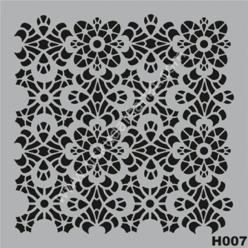 Mood Stencil Şablon 25x25 H007