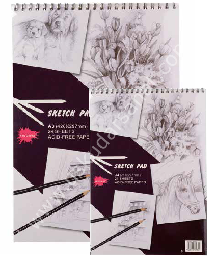 Sketch Pad Asitsiz 24 Sayfa A4 150gr