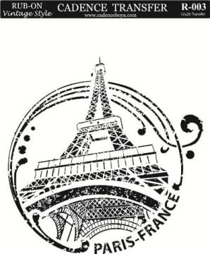 Cadence Rub-on Vintage Transfer 17*25 R-003