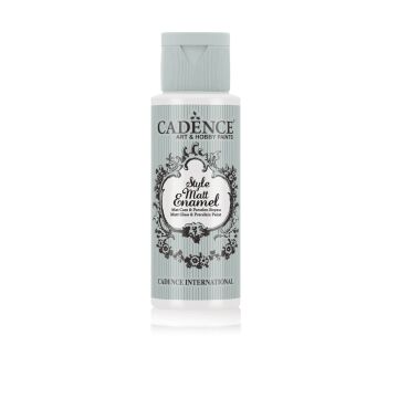Cadence Style Matt Enamel Cam&Porselen Boyası 59 ml Sıcak Beyaz E-332
