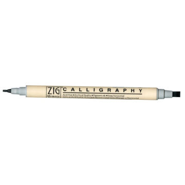 Zig Memory System MS-3400 Çift Uçlu Kaligrafi Kalemi 2 – 5 mm Platinum 091