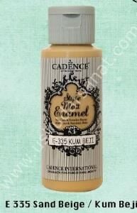 Cadence Style Matt Enamel Cam & Porselen Boyası 59 ml E 335 Sand Beige Kum Beji