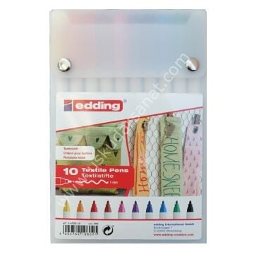 Edding 4600 10 Renk Kumaş Boyama Kalemi