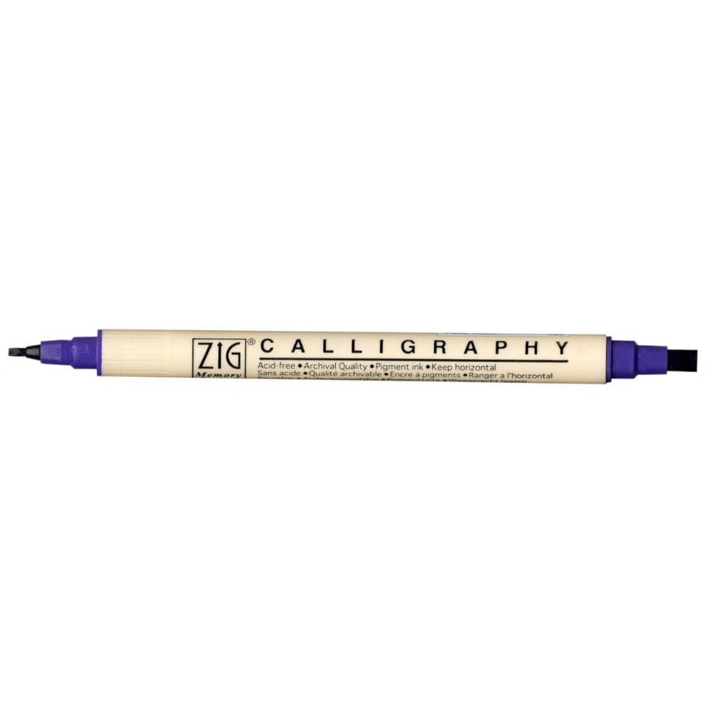 Zig Memory System MS-3400 Çift Uçlu Kaligrafi Kalemi 2 – 5 mm Pure Violet 080