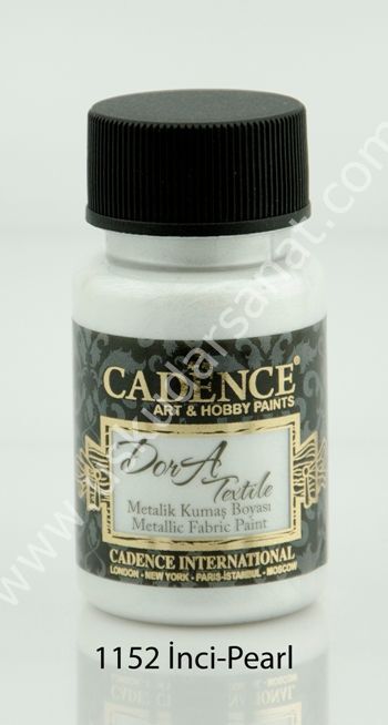 Cadence Dora Textile Metalik Kumaş Boyası 50ml 1152 İnci-Pearl