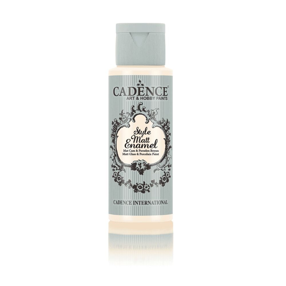 Cadence Style Matt Enamel Cam&Porselen Boyası 59 ml Vanilya Sarı E-336