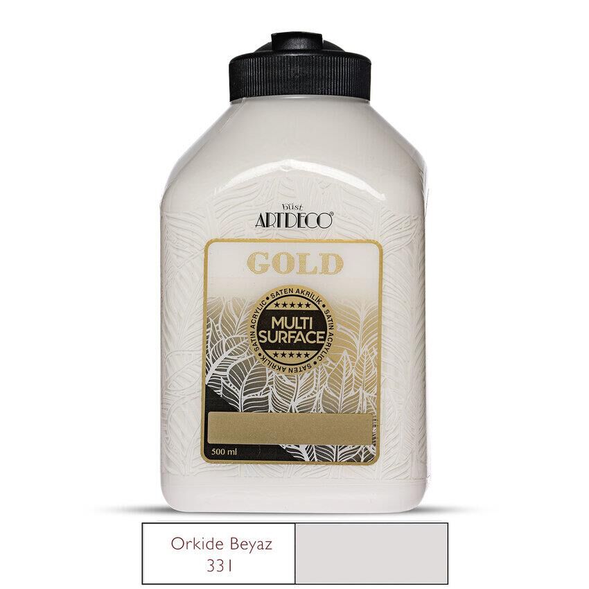 Artdeco Gold Multi Surface Akrilik Boya 500ml 331 Orkide Beyazı