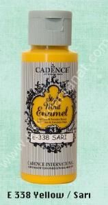 Cadence Style Matt Enamel Cam & Porselen Boyası 59 ml E 338 Yellow Sarı