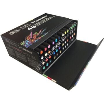 Winsor Newton Promarker Temel Koleksiyon Set 48 Renk Saklama Kutusunda