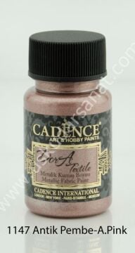 Cadence Dora Textile Metalik Kumaş Boyası 50ml 1147 Antik Pembe-A.Pink