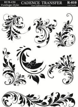 Cadence Rub-on Vintage Transfer 17*25 R-010