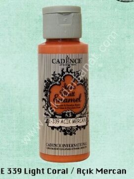 Cadence Style Matt Enamel Cam & Porselen Boyası 59 ml E 339 Light Coral Açık Mercan