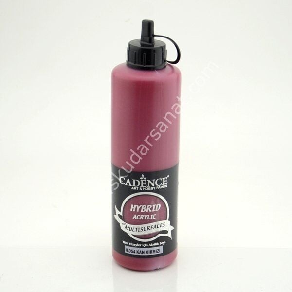 Cadence Hybrid Multisurfaces Akrilik Boya 500ml H-054 KAN KIRMIZI