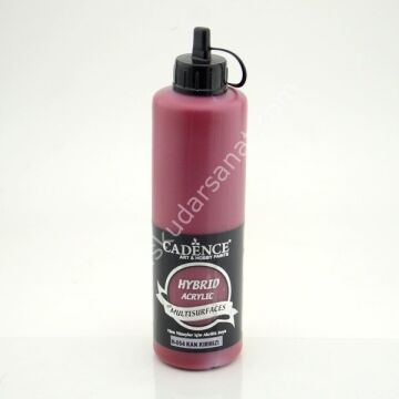 Cadence Hybrid Multisurfaces Akrilik Boya 500ml H-054 KAN KIRMIZI