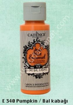 Cadence Style Matt Enamel Cam & Porselen Boyası 59ml E 340 Pumpkin Bal kabağı