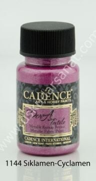 Cadence Dora Textile Metalik Kumaş Boyası 50ml 1144 Sıklamen-Cyclamen