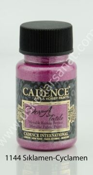 Cadence Dora Textile Metalik Kumaş Boyası 50ml 1144 Sıklamen-Cyclamen