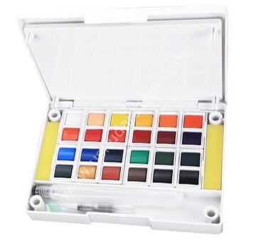 Superior Artist Sulu Boya 24 Renk (Su Hazneli Fırça Hediyeli)