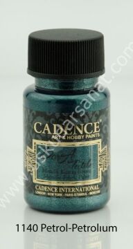 Cadence Dora Textile Metalik Kumaş Boyası 50ml 1140 Petrol-Petrolıum