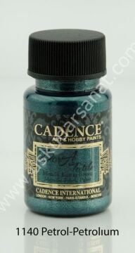 Cadence Dora Textile Metalik Kumaş Boyası 50ml 1140 Petrol-Petrolıum