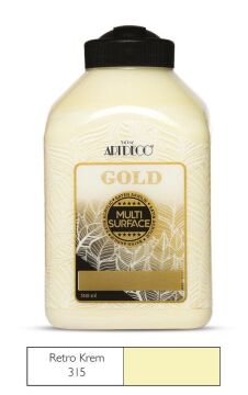 Artdeco Gold Multi Surface Akrilik Boya 500ml 315 Retro Krem
