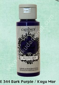 Cadence Style Matt Enamel Cam & Porselen Boyası 59 ml E 344 Dark Purple Koyu Mor