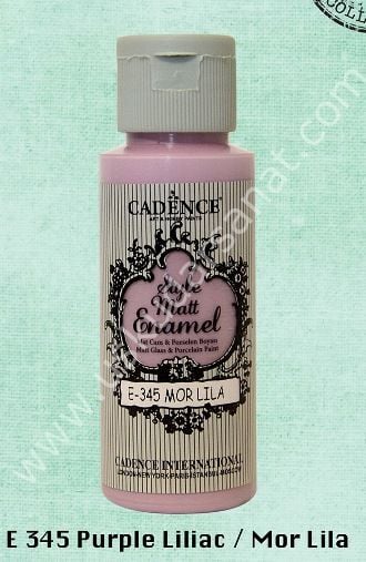 Cadence Style Matt Enamel Cam & Porselen Boyası 59 ml E 345 Purple Liliac Mor Lila