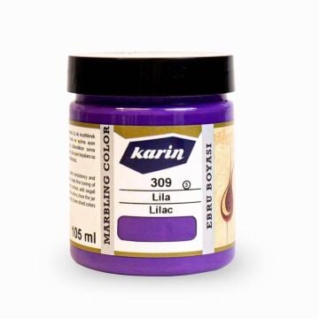 Karin Ezilmiş Geleneksel Ebru Boyası 105 ml 309 Lila