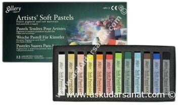 MUNGYO GALLERY Köşeli Toz Pastel Tam Boy 12'li Set