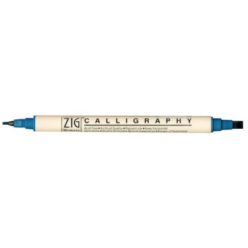 Zig Memory System MS-3400 Çift Uçlu Kaligrafi Kalemi 2 – 5 mm Teal 033