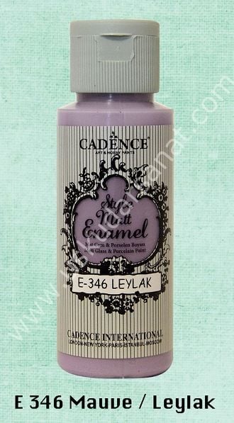 Cadence Style Matt Enamel Cam & Porselen Boyası 59 ml E 346 Mauve Leylak