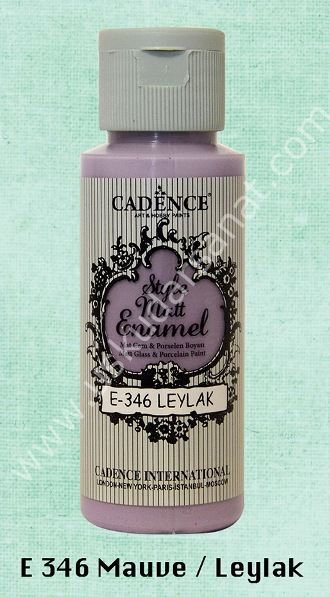 Cadence Style Matt Enamel Cam & Porselen Boyası 59 ml E 346 Mauve Leylak