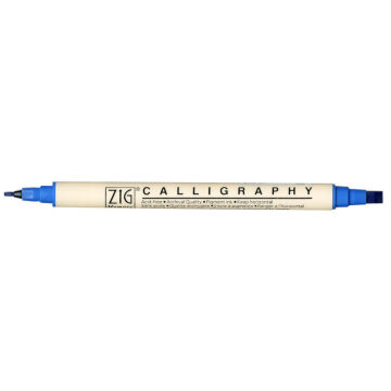 Zig Memory System MS-3400 Çift Uçlu Kaligrafi Kalemi 2 – 5 mm Blue Jay 032