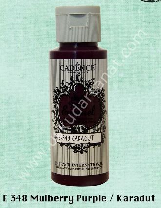 Cadence Style Matt Enamel Cam & Porselen Boyası 59 ml E 348 Mulberry Purple Karadut