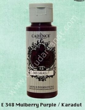 Cadence Style Matt Enamel Cam & Porselen Boyası 59 ml E 348 Mulberry Purple Karadut