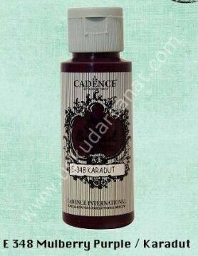 Cadence Style Matt Enamel Cam & Porselen Boyası 59 ml E 348 Mulberry Purple Karadut