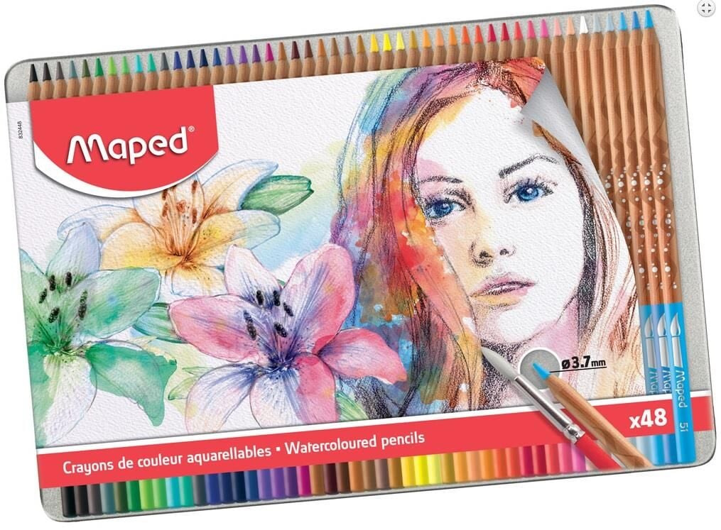 Maped Aquarell Sanatsal Suluboya Kalemi 48li Set