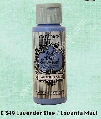 Cadence Style Matt Enamel Cam & Porselen Boyası 59 ml E 349 Lavender blue Lavanta mavi