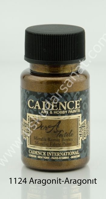 Cadence Dora Textile Metalik Kumaş Boyası 50ml 1124 Aragonit-Aragonıt