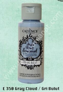 Cadence Style Matt Enamel Cam & Porselen Boyası 59 ml E 350 Gray Cloud Gri Bulut