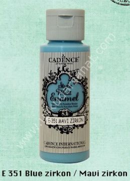 Cadence Style Matt Enamel Cam & Porselen Boyası 59 ml E 351 Blue zirkon Mavi zirkon