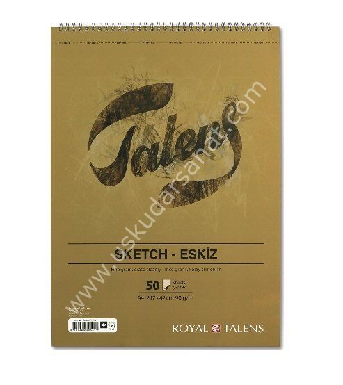 Talens 90 gr Eskiz Blok A4 50 Yaprak Spiralli