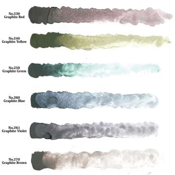 Zig Gansai Tambi Graphite Colors Sulu Boya Seti 6 Renk