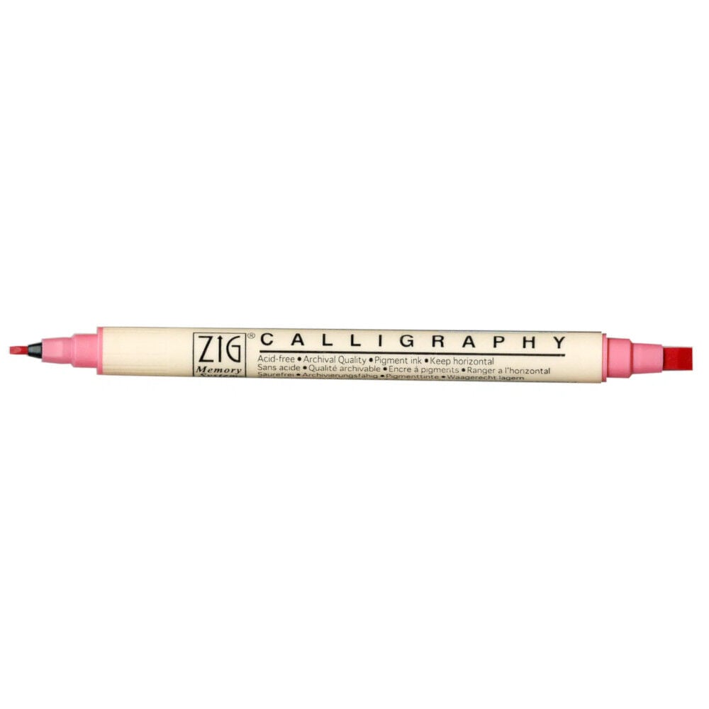 Zig Memory System MS-3400 Çift Uçlu Kaligrafi Kalemi 2 – 5 mm Salmon 021