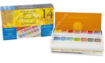 Sennelier Aquarell Extra Fine Tablet (taş) Suluboya 14 Renk